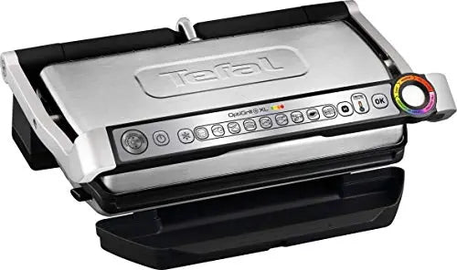 T-fal OptiGrill XL Stainless Steel Indoor Electric Grill GC722D53 - Silver T-fal