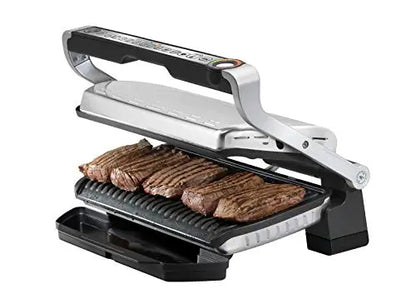 T-fal OptiGrill XL Stainless Steel Indoor Electric Grill GC722D53 - Silver T-fal