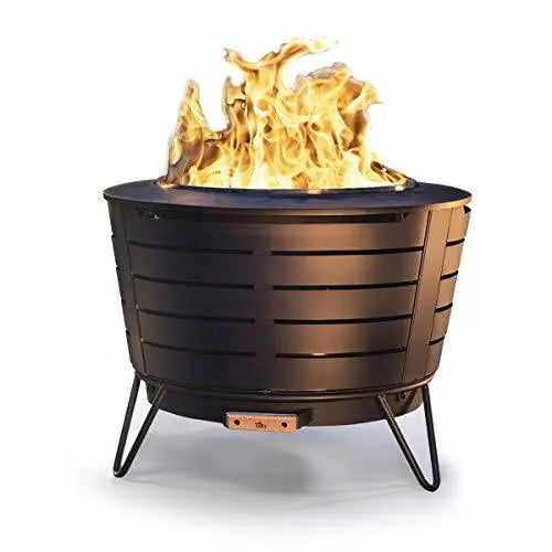 TIKI Stainless Steel Low Smoke Fire Pit - 25 Inch TIKI