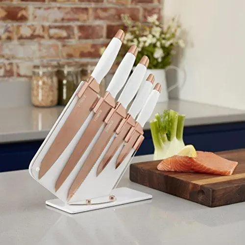 https://modernspacegallery.com/cdn/shop/products/TOWER-Damascus-Effect-Kitchen-Knife-5-Piece-Set-with-Stainless-Steel-Blades-and-Acrylic-Stand---Rose-Gold-White-TOWER-1661763843.jpg?v=1661763845&width=1445