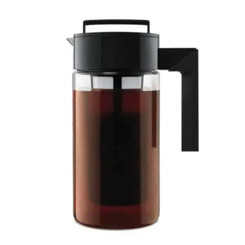 Takeya Cold Brew Coffee Maker | Patented Deluxe Coffee Brewer, 1 QT - Black Takeya