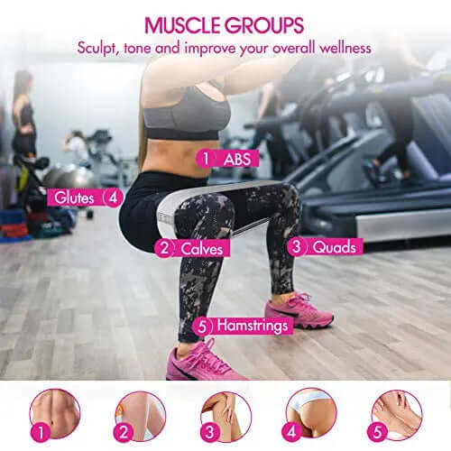 Te-Rich Resistance Bands Fabric Workout Bands