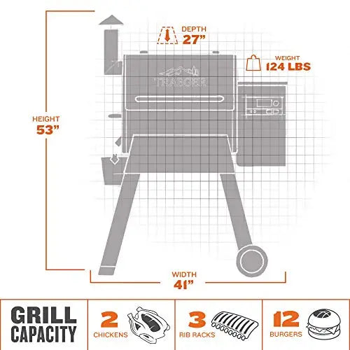 Traeger Grill Pro Series 575 Wood Pellet Grill and Smoker - Black Traeger