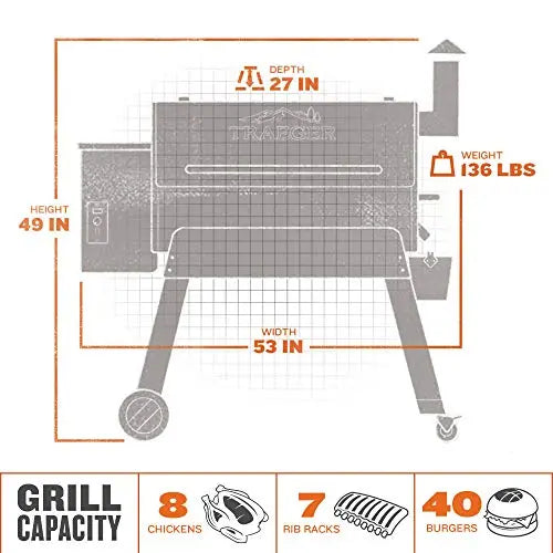 Traeger Grills Pro Series 34 Electric Wood Pellet Grill and Smoker - Bronze Traeger