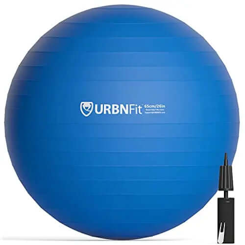 URBNFIT Exercise Ball, Anti-Burst Swiss Balance Yoga Ball With Pump