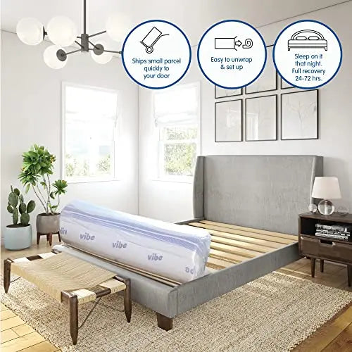 Vibe Gel Memory Foam Mattress - 12" | CertiPUR-US Certified Vibe