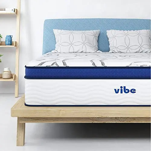 Vibe Quilted Gel Memory Foam Mattress, 12" - Innerspring Hybrid Pillow Top Vibe