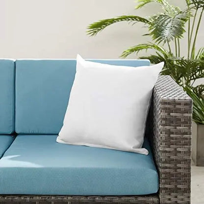 Volans 4-Piece Rattan Patio Furniture Sets | Outdoor PE Wicker Sectional Sofa Set - Blue Volans