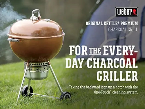 Weber 14402001 Original Kettle Premium Charcoal Grill, 22-Inch - Copper Weber