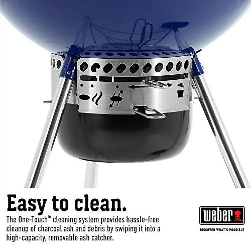 Weber 14516001 Master-Touch Charcoal Grill - Deep Ocean Blue Weber