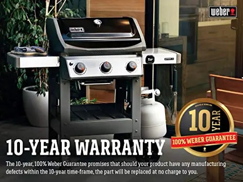 Weber 45010001 Spirit II E-310 3-Burner Liquid Propane Grill - Black Weber