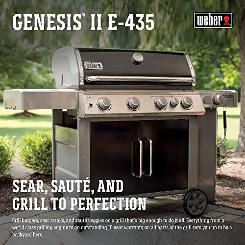 Weber 67016001 Genesis II E-435 4-Burner Natural Gas Grill - Black Weber
