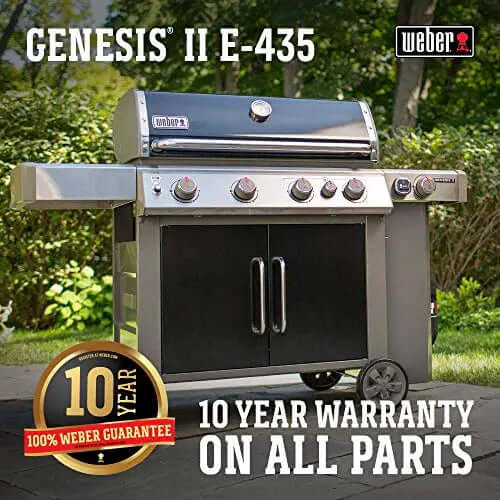 Weber 67016001 Genesis II E-435 4-Burner Natural Gas Grill - Black Weber