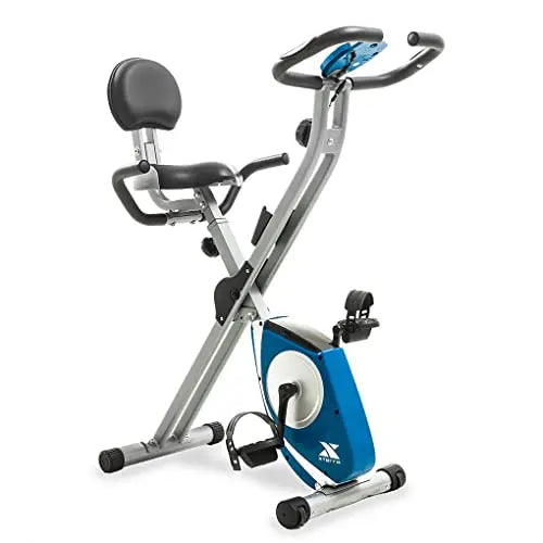 XTERRA Fitness FB350 Folding Exercise Bike - Silver/Blue XTERRA Fitness