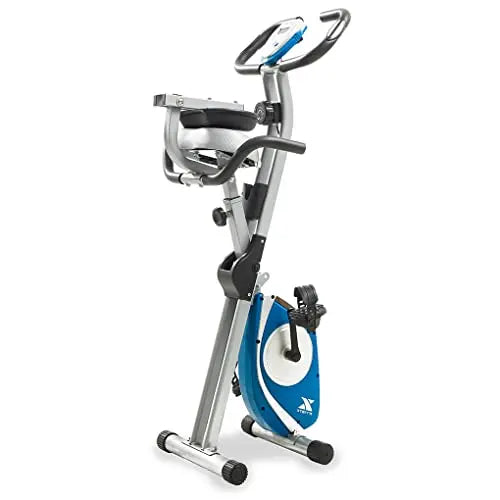 XTERRA Fitness FB350 Folding Exercise Bike - Silver/Blue XTERRA Fitness