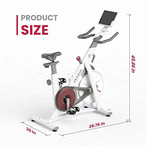 YESOUL S3 Indoor Exercise Bike Supports Bluetooth, Smart Connect Cycling Bikes with Heart Rate Monitor YESOUL