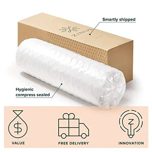 ZINUS 12 Inch Support Plus Pocket Spring Hybrid Mattress Zinus