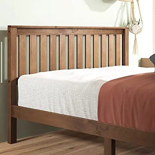 ZINUS Alexia Wood Platform Bed Frame | Solid Wood Foundation with Wood Slat Support - Rustic Pine Zinus