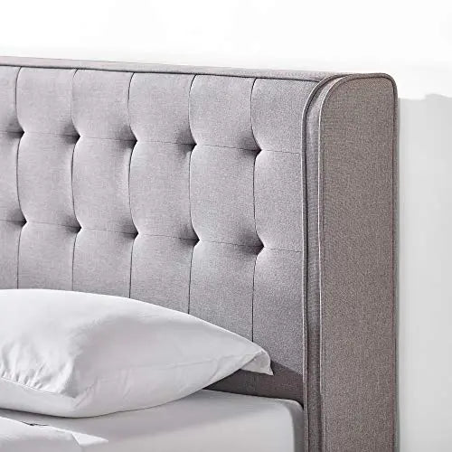 ZINUS Benton Tufted Upholstered Platform Bed Frame - Stone Grey Zinus