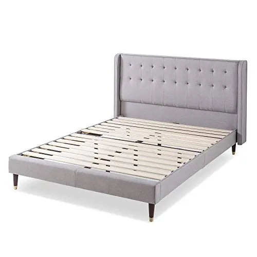 ZINUS Benton Tufted Upholstered Platform Bed Frame - Stone Grey Zinus