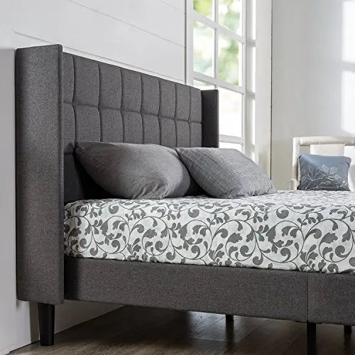 ZINUS Dori Upholstered Platform Bed Frame - Grey Zinus
