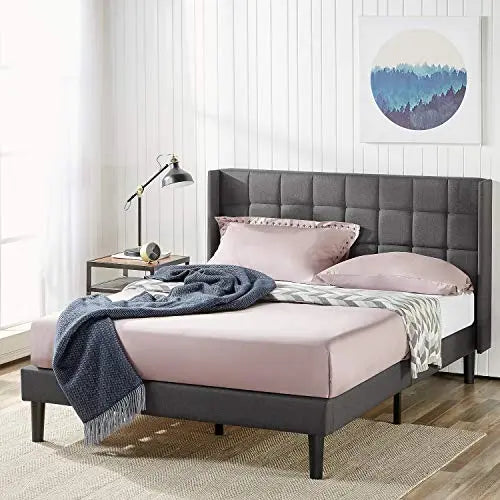 Zinus square store stitched platform bed