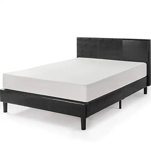 ZINUS Jade Faux Leather Upholstered Platform Bed Frame - Black Zinus