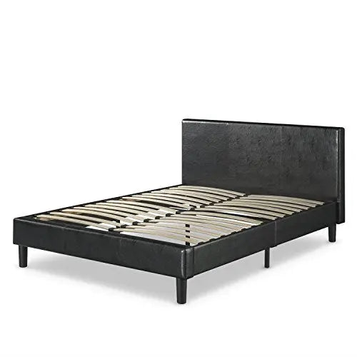 ZINUS Jade Faux Leather Upholstered Platform Bed Frame - Black Zinus