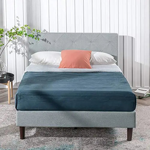 ZINUS Shalini Upholstered Platform Bed Frame - Sage Gray Zinus