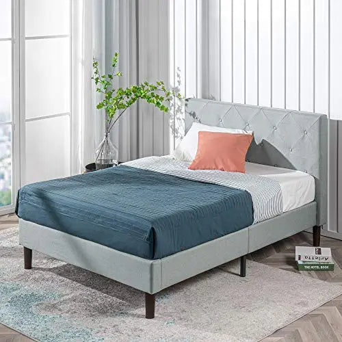 ZINUS Shalini Upholstered Platform Bed Frame - Sage Gray Zinus