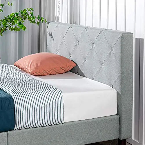 ZINUS Shalini Upholstered Platform Bed Frame - Sage Gray Zinus