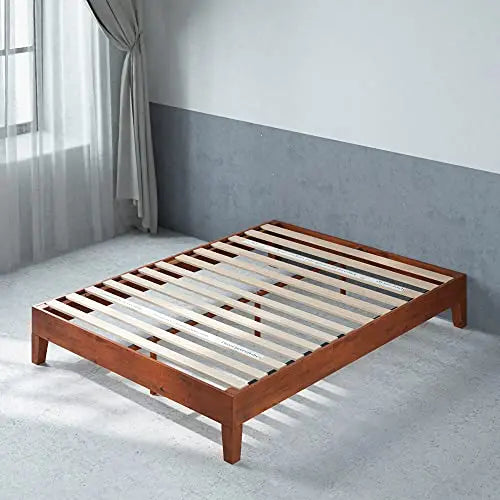 ZINUS Wen Deluxe Wood Platform Bed Frame - Cherry Zinus