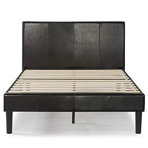 Zinus Gerard Faux Leather Upholstered Platform Bed Frame - Black Zinus