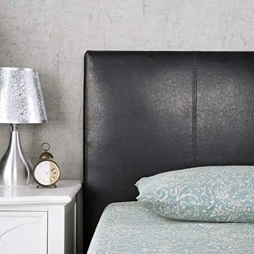 Zinus Gerard Faux Leather Upholstered Platform Bed Frame - Black Zinus