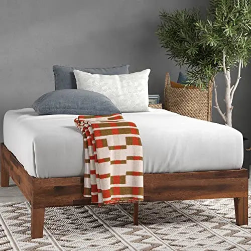 Zinus Marissa 12" Deluxe Wood Platform Bed - Antique Espresso Finish Zinus