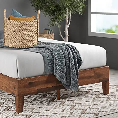 Zinus Marissa 12" Deluxe Wood Platform Bed - Antique Espresso Finish Zinus