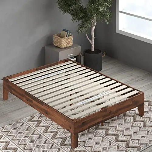 Zinus Marissa 12" Deluxe Wood Platform Bed - Antique Espresso Finish Zinus